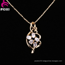 Brilliant Gemstone Brass Material Gold Pendants Jewelry